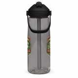Cornish Calm – Flip Straw Water Bottle charcoal right — The Brutally Honest Collection