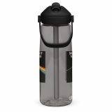 Dark Side of the Spoon – Flip Straw Water Bottle charcoal right — Snack Tracks - The Ultimate Parody Album Collection