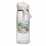 Flip straw water bottle – Flip Straw Water Bottle clear back — Cornish Treasures