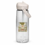 Green Lay Yokie Parody Flip straw water bottle – Flip Straw Water Bottle clear back — Snack Tracks - The Ultimate Parody Album Collection