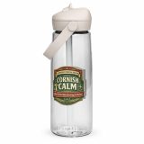 Cornish Calm – Flip Straw Water Bottle clear front — The Brutally Honest Collection