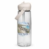 Flip straw water bottle – Flip Straw Water Bottle clear front — Cornish Treasures