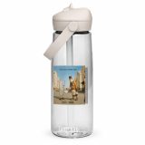 Wish You Were Beer – Flip Straw Water Bottle clear front — Snack Tracks - The Ultimate Parody Album Collection