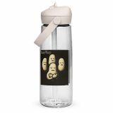 Bean Rhap – Flip Straw Water Bottle clear front — Snack Tracks - The Ultimate Parody Album Collection