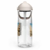 Wish You Were Beer – Flip Straw Water Bottle clear left — Snack Tracks - The Ultimate Parody Album Collection