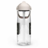 Unknown Snackers – Flip Straw Water Bottle clear left — Snack Tracks - The Ultimate Parody Album Collection