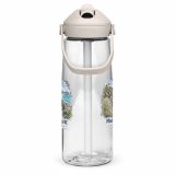 Flip straw water bottle – Flip Straw Water Bottle clear right — Cornish Treasures