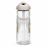Green Lay Yokie Parody Flip straw water bottle – Flip Straw Water Bottle clear right — Snack Tracks - The Ultimate Parody Album Collection
