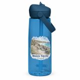 Flip straw water bottle – Flip Straw Water Bottle oxford blue back — Cornish Treasures