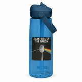 Dark Side of the Spoon – Flip Straw Water Bottle oxford blue back — Snack Tracks - The Ultimate Parody Album Collection