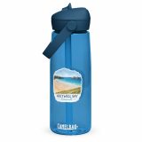 Holywell Bay Cornwall – Coastal Beach Scene - Flip straw water bottle
