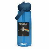 Dark Side of the Spoon – Flip Straw Water Bottle oxford blue front — Snack Tracks - The Ultimate Parody Album Collection
