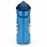 Holywell Bay Cornwall – Flip Straw Water Bottle oxford blue left — Cornish Treasures