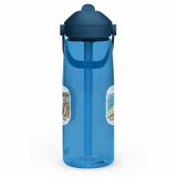 Loe Bar & Loe Pool Cornwall – Flip Straw Water Bottle oxford blue left — Cornish Treasures