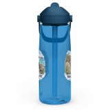 Flip straw water bottle – Flip Straw Water Bottle oxford blue left — Cornish Treasures