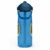 Trebah Garden Cornwall Artwork Design – Flip Straw Water Bottle oxford blue left — Cornish Treasures