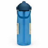 Aladdin Sane Carrot Parody Water Bottle – Flip Straw Water Bottle oxford blue left — Snack Tracks - The Ultimate Parody Album Collection