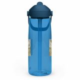 Green Lay Yokie Parody Flip straw water bottle – Flip Straw Water Bottle oxford blue left — Snack Tracks - The Ultimate Parody Album Collection