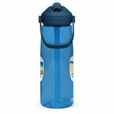 Holywell Bay Cornwall – Flip Straw Water Bottle oxford blue right — Cornish Treasures