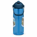 Flip straw water bottle – Flip Straw Water Bottle oxford blue right — Cornish Treasures