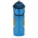 Trebah Garden Cornwall Artwork Design – Flip Straw Water Bottle oxford blue right — Cornish Treasures
