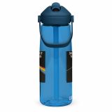 Dark Side of the Spoon – Flip Straw Water Bottle oxford blue right — Snack Tracks - The Ultimate Parody Album Collection