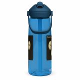 Bean Rhap – Flip Straw Water Bottle oxford blue right — Snack Tracks - The Ultimate Parody Album Collection