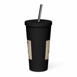 Aladdin Sane Carrot Parody Tumbler – Insulated Tumbler with a Straw black 20oz back — Snack Tracks - The Ultimate Parody Album Collection