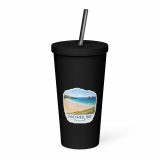 Insulated tumbler with a straw – Insulated Tumbler with a Straw black 20oz left — Cornish Treasures