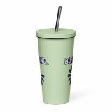 BUFFERING – Insulated Tumbler with a Straw mint 20oz back — Glitch State: Emotion Offline