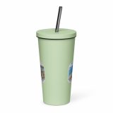 Loe Bar & Loe Pool Cornwall – Insulated tumbler with a straw