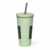 Unknown Snackers – Insulated Tumbler with a Straw mint 20oz back — Snack Tracks - The Ultimate Parody Album Collection