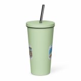 Loe Bar & Loe Pool Cornwall – Insulated tumbler with a straw