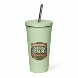 Cornish Calm – Insulated Tumbler with a Straw mint 20oz right — The Brutally Honest Collection