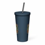 Cornish Calm – Insulated Tumbler with a Straw navy 20oz back — The Brutally Honest Collection