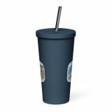 Loe Bar & Loe Pool Cornwall – Insulated tumbler with a straw