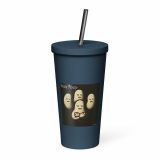 Bean Rhap – Insulated Tumbler with a Straw navy 20oz right — Snack Tracks - The Ultimate Parody Album Collection