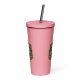 Cornish Calm – Insulated Tumbler with a Straw pink 20oz back — The Brutally Honest Collection