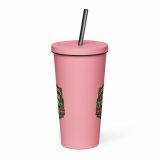 Cornish Calm – Insulated Tumbler with a Straw pink 20oz front — The Brutally Honest Collection