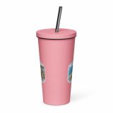 Loe Bar & Loe Pool Cornwall – Insulated tumbler with a straw