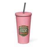 Cornish Calm – Insulated Tumbler with a Straw pink 20oz left — The Brutally Honest Collection