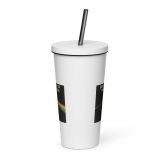 Dark Side of the Spoon – Insulated Tumbler with a Straw white 20oz back — Snack Tracks - The Ultimate Parody Album Collection