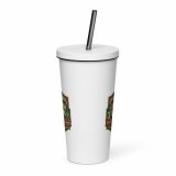Cornish Calm – Insulated Tumbler with a Straw white 20oz front — The Brutally Honest Collection