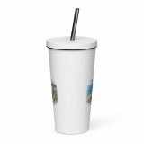 Loe Bar & Loe Pool Cornwall – Insulated tumbler with a straw