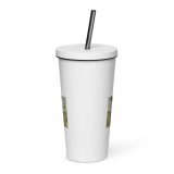 Green Lay Yokie Parody Insulated tumbler with a straw – Insulated Tumbler with a Straw white 20oz front — Snack Tracks - The Ultimate Parody Album Collection