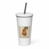 Aladdin Sane Carrot Parody Tumbler – Insulated Tumbler with a Straw white 20oz left — Snack Tracks - The Ultimate Parody Album Collection