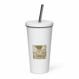 Green Lay Yokie Parody Insulated tumbler with a straw – Insulated Tumbler with a Straw white 20oz left — Snack Tracks - The Ultimate Parody Album Collection