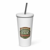 Cornish Calm – May Contain Mild Swearing - Insulated tumbler with a straw