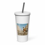 Wish You Were Beer – Insulated tumbler with a straw