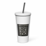 Unknown Snackers – Insulated Tumbler with a Straw white 20oz right — Snack Tracks - The Ultimate Parody Album Collection